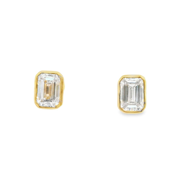 Bezel Set Lab Grown Diamond Solitaires