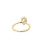 14 Karat Yellow Gold Lab Grown Engagement Ring