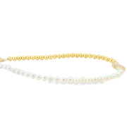 Pearl and Diamond Beaded Bracelet
