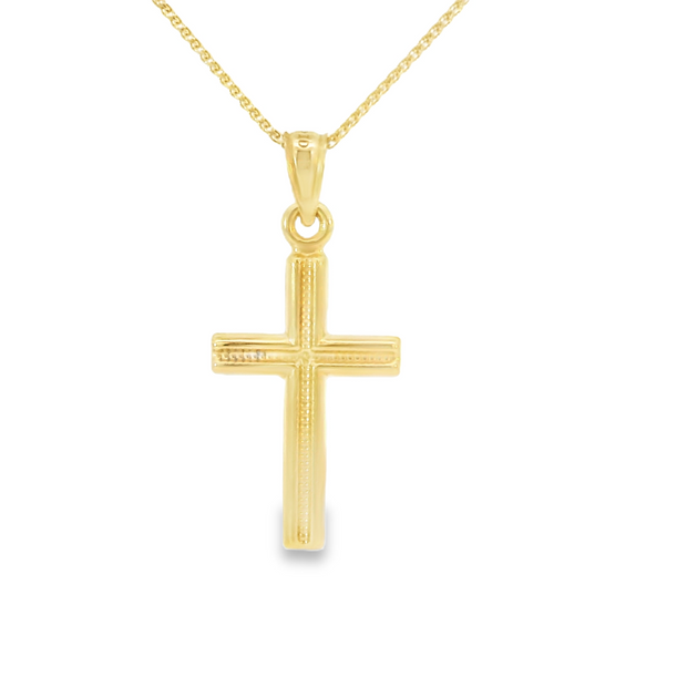 Yellow Gold Crucifix Necklace