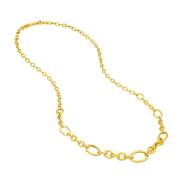 Graduated Open Link Necklace