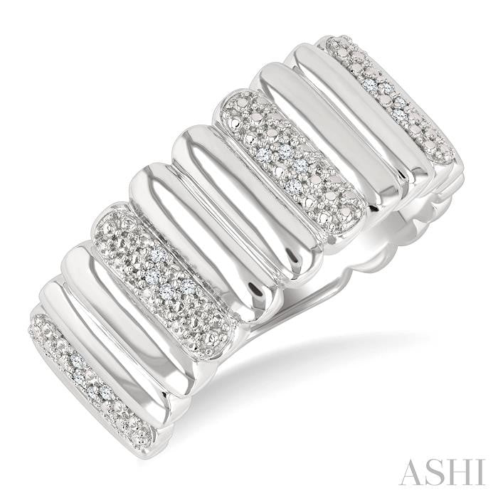 Sterling Silver Accented Cigar Band