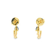 Huggies with Sapphires and Diamonds