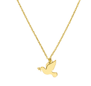 Yellow Gold Petite Dove Necklace