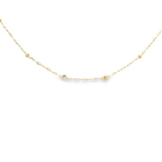 Diamond Bezel Station Necklace