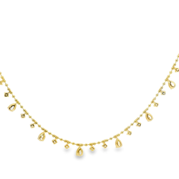 Diamond Charm Choker Necklace