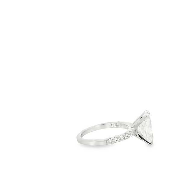 Radiant Lab Grown Diamond Engagement Ring