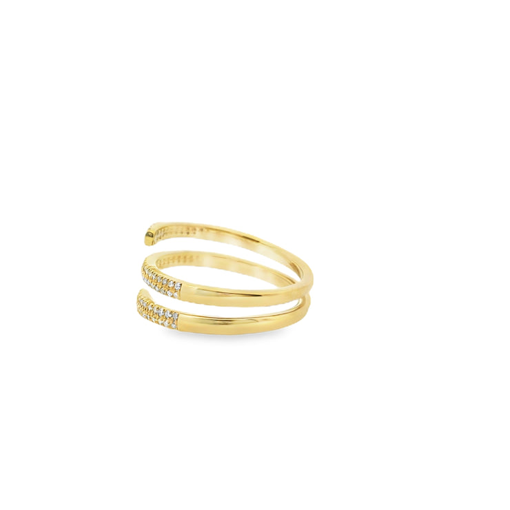 Diamond Pave Wrap Ring