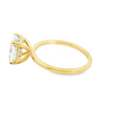 Lab Grown 2 Carat Elongated Cushion Engagement Ring