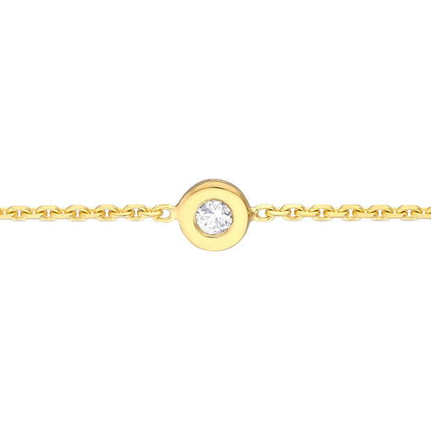Diamond Bezel Choker Necklace