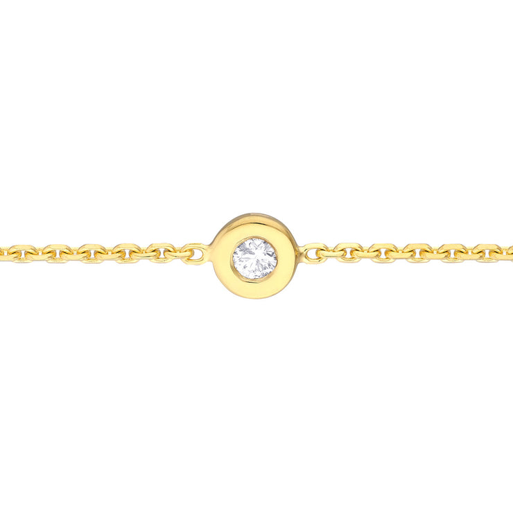 Diamond Bezel Choker Necklace