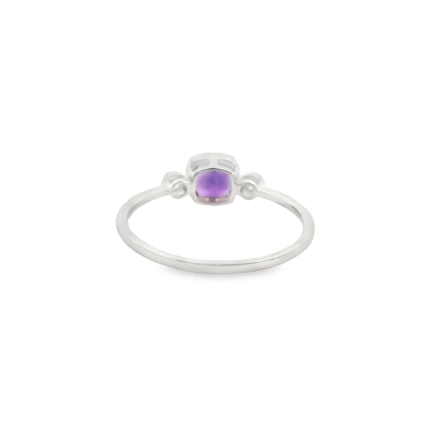 Amethyst and Diamond Ring