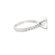 2 Carat Oval Lab Grown Engagement Ring