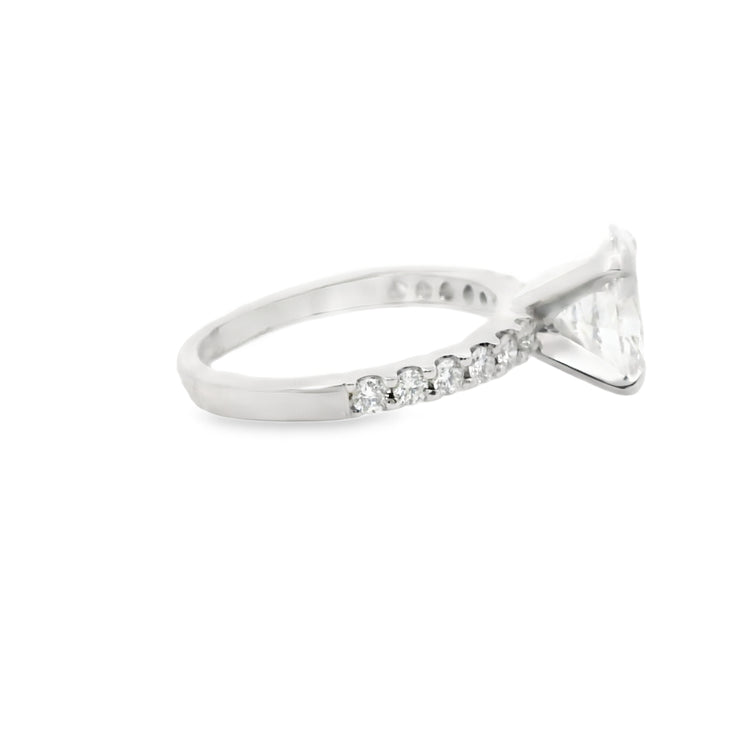 2 Carat Oval Lab Grown Engagement Ring