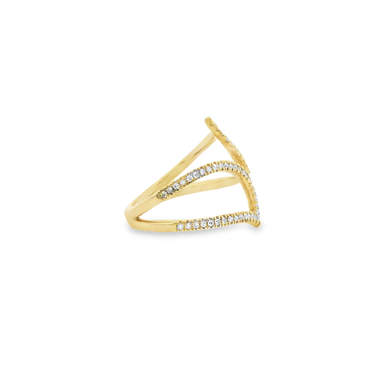 Diamond Pave Wrap Ring