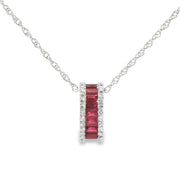 Ruby and Diamond Pendant