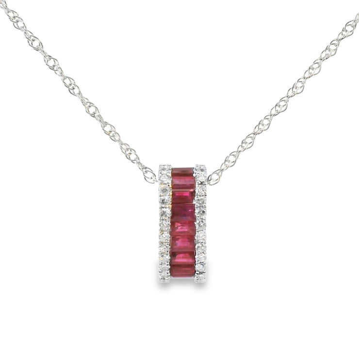 Ruby and Diamond Pendant