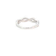White Gold Lab Grown Diamond Twist Band