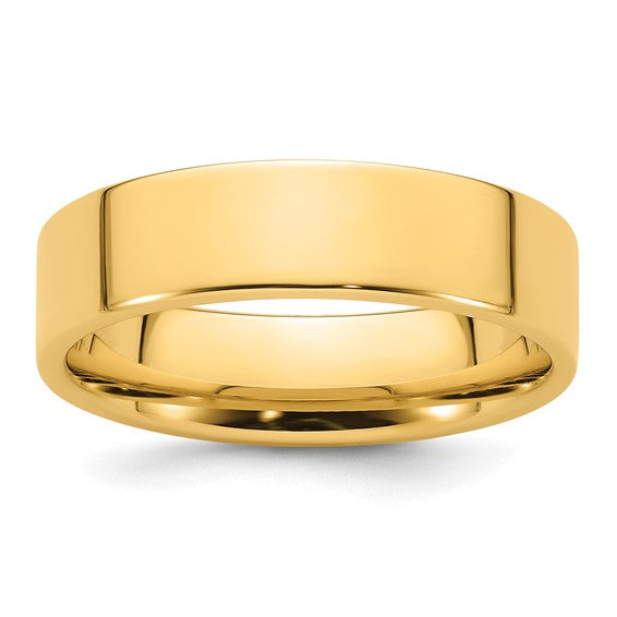 6mm Yellow Gold Band