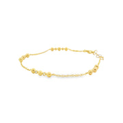 Diamond Beaded Station Bracelet