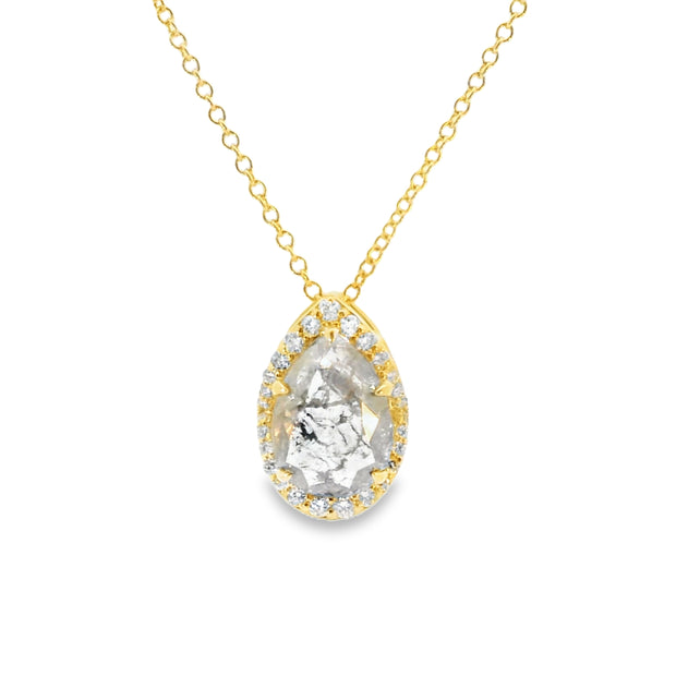 Salt and Pepper Diamond Pendant