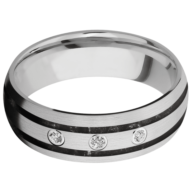 10K White Gold + Satin Finish