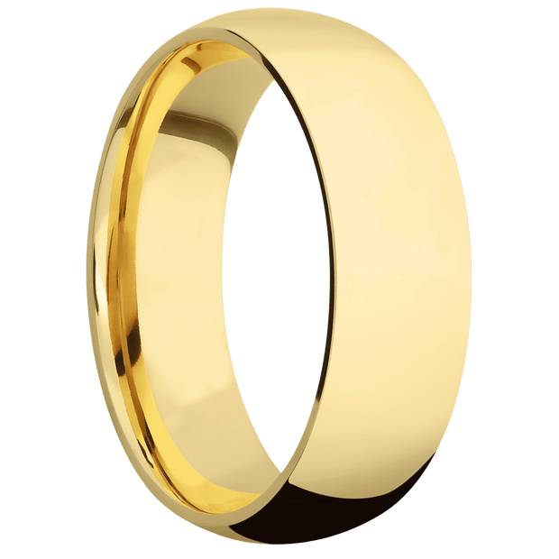 22K Yellow Gold + Polish Finish
