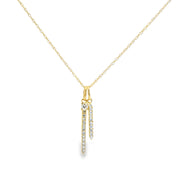 Double Diamond Bar Dangle