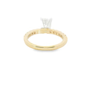 2 Carat Emerald Cut Lab Grown Engagement Ring