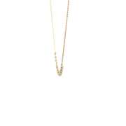 Yellow Gold Diamond Dangle Station Necklace