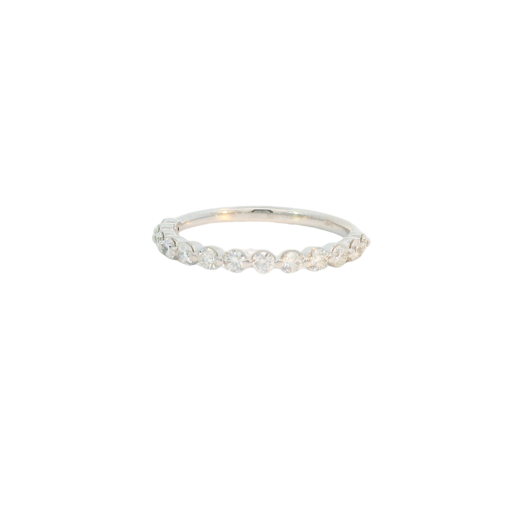White Gold Diamond Bubble Band