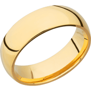 18K Yellow Gold + Polish Finish