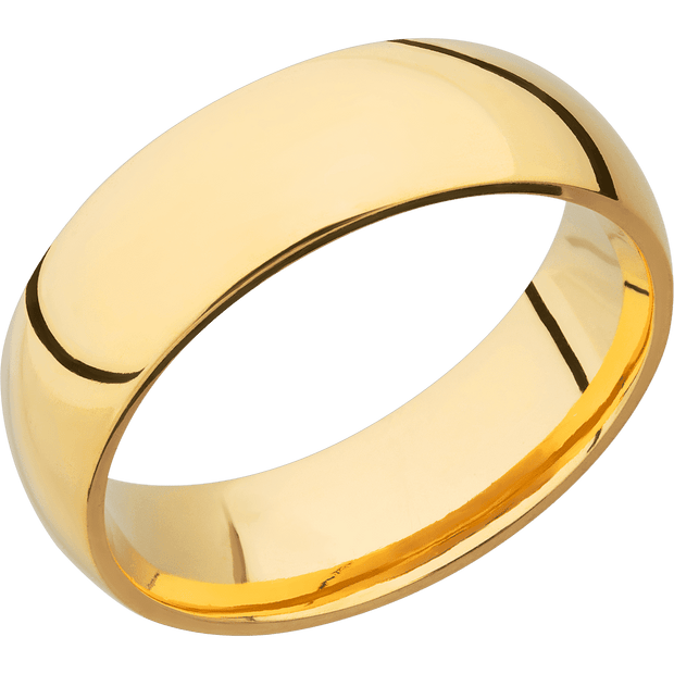 18K Yellow Gold + Polish Finish