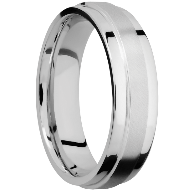 10K White Gold + Anglesatin , Polish Finish