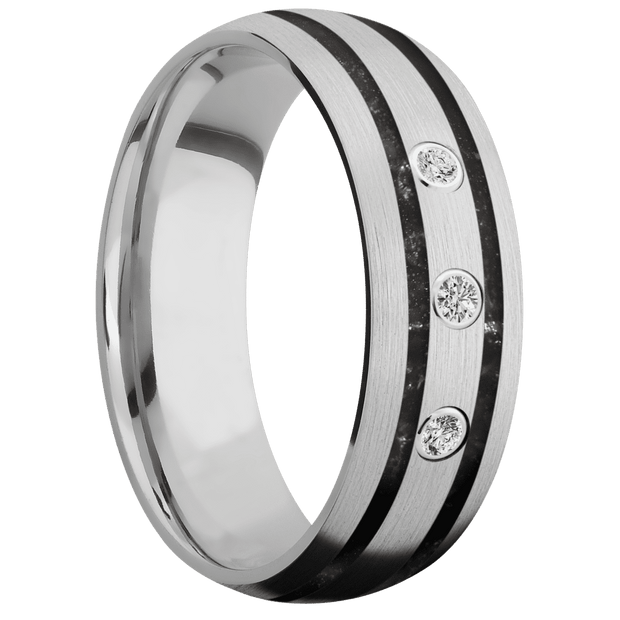 14K White Gold + Satin Finish