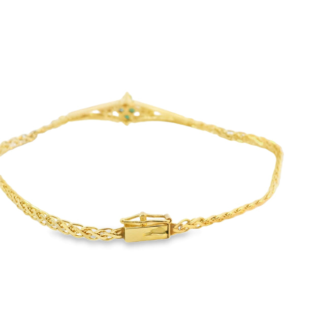 Emerald and Diamond Bracelet