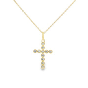 Bezel Cross Pendant