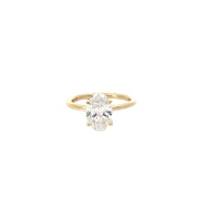 14 Karat Yellow Gold Lab Grown Engagement Ring