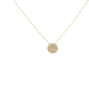 Diamond Disk Pendant
