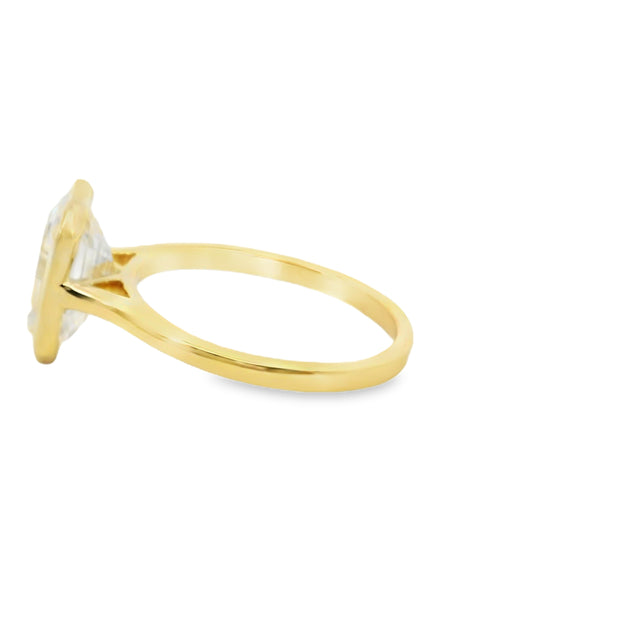 Bezel Set Engagement Ring