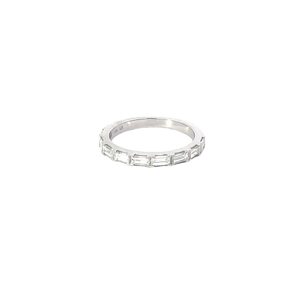 White Gold Baguette Diamond Band