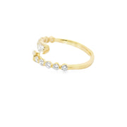 Diamond Bypass Ring