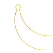 Curved Wire Threader Earrings