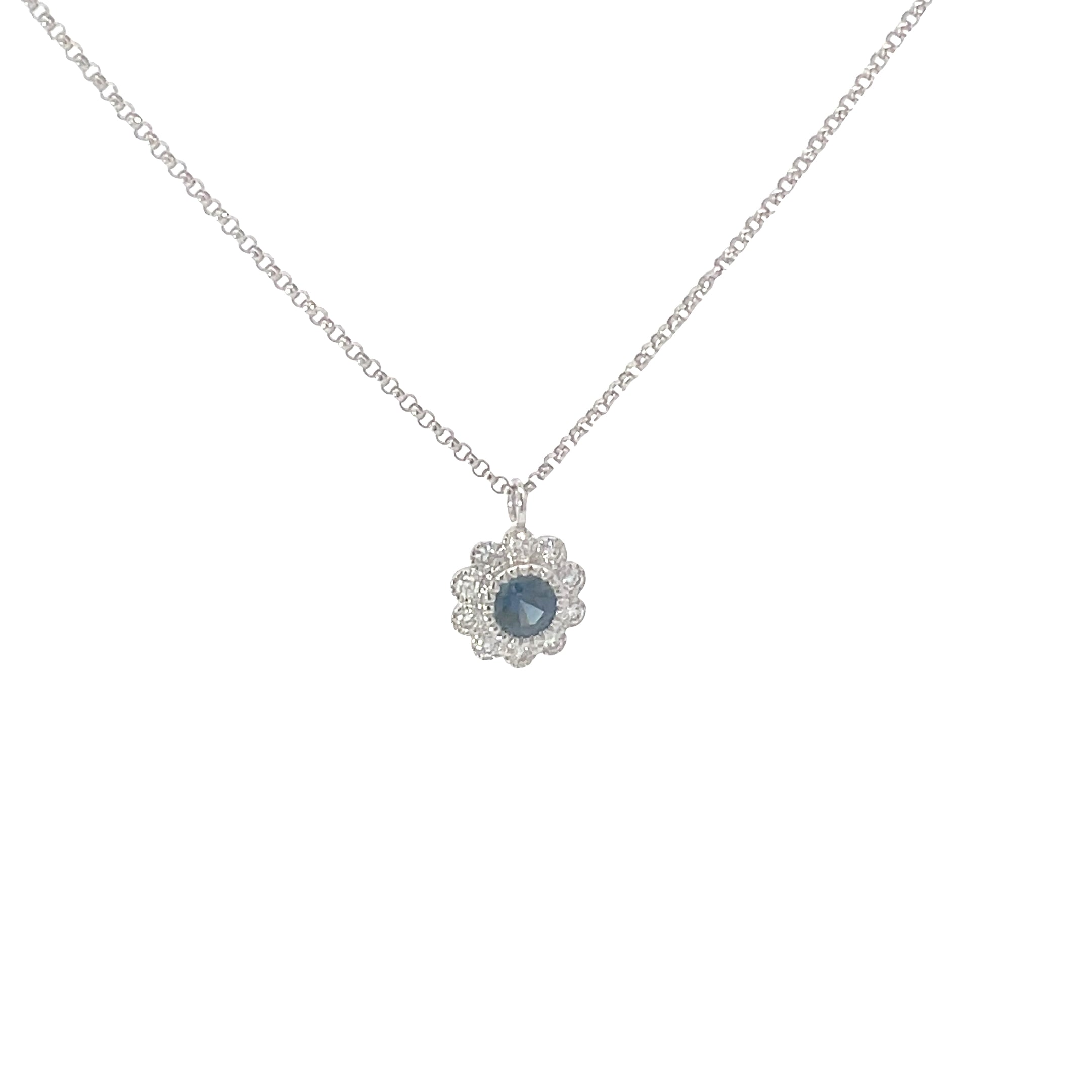 Diamond Sapphire Necklace – Herzog Jewelers