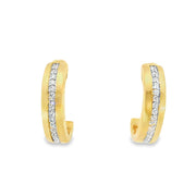 Channel Set Diamond Huggies