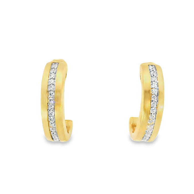 Channel Set Diamond Huggies