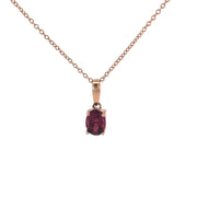 Rose Gold PinkTourmaline Necklace