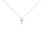 Petite Cross Diamond Pendant