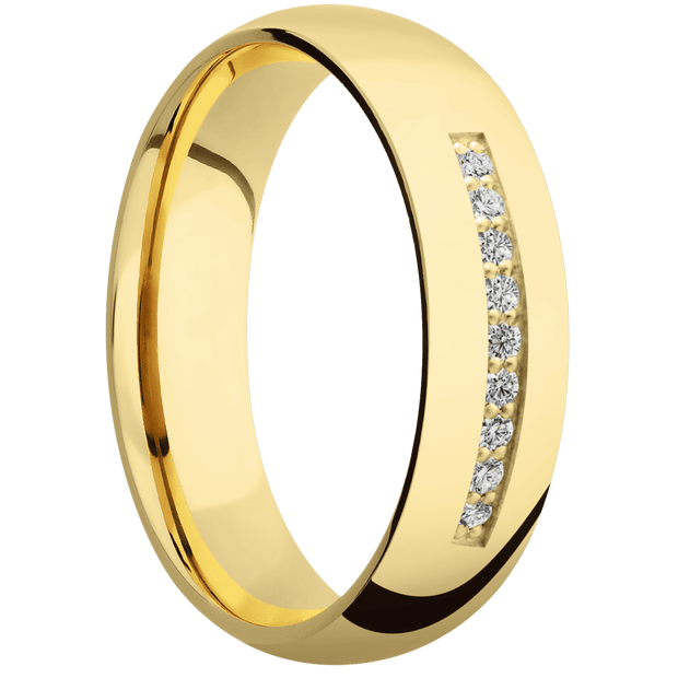 10K Yellow Gold + Polish Finish