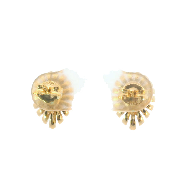 Starburst Halo Earrings with Emeralds and Diamonds